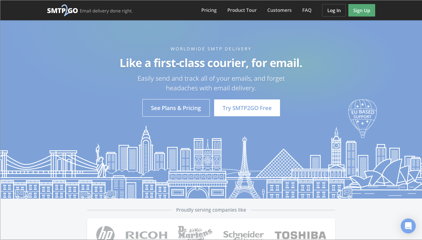 Smtp2go website